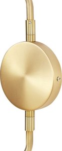Kinkiet Beliani Lampa ścienna metalowa 2-punktowa złota KADASSA 8