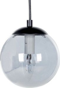 Lampa wisząca Beliani Lampa wisząca szklana 5-punktowa czarna NOEL 3