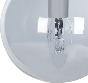 Lampa wisząca Beliani Lampa wisząca szklana 5-punktowa czarna NOEL 6