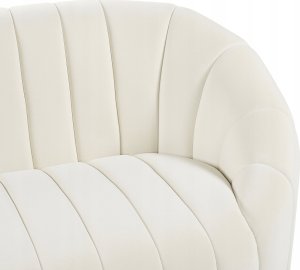 Beliani Sofa 3-osobowa welurowa złamana biel MALUNG 8