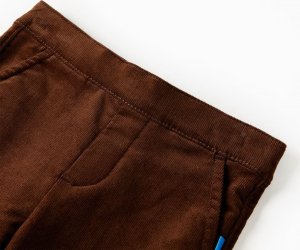 vidaXL Spodnie dziecięce, koniakowe, 92 3