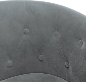 vidaXL Fotel klubowy z podnóżkiem, ciemnoszary, obity aksamitem 6