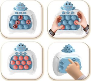 Woopie Gra POP IT Elektryczna Antystresowa Zręcznościowa Dinozaur Niebieski 3