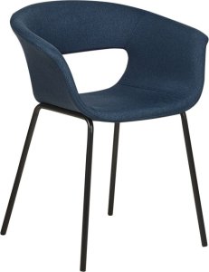 Beliani Zestaw 2 krzeseł do jadalni ciemnoniebieski ELMA 2