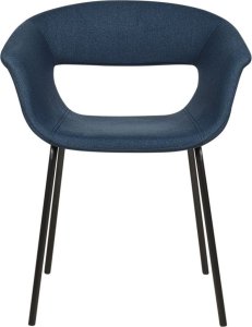 Beliani Zestaw 2 krzeseł do jadalni ciemnoniebieski ELMA 3