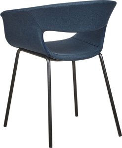 Beliani Zestaw 2 krzeseł do jadalni ciemnoniebieski ELMA 4