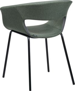 Beliani Zestaw 2 krzeseł do jadalni zielony ELMA 5