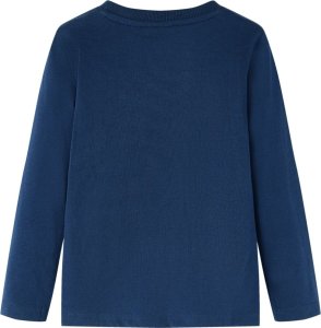 vidaXL Koszulka dziecięca z długimi rękawami, terenówka, granatowa, 128 2