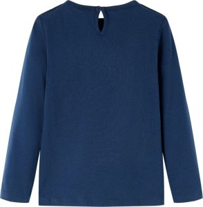 vidaXL Koszulka dziecięca z długimi rękawami, w jelonki, granatowa, 92 2