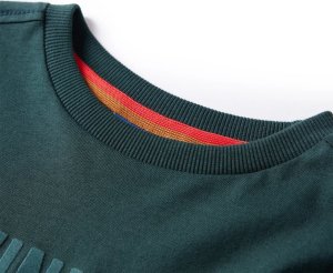 vidaXL Koszulka dziecięca z długimi rękawami, Winner, ciemna zieleń, 104 3