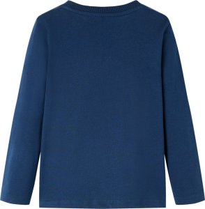 vidaXL Koszulka dziecięca z długimi rękawami, z dinozaurem, granatowa, 104 2