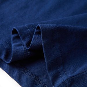 vidaXL Koszulka dziecięca z długimi rękawami, z dinozaurem, granatowa, 104 6