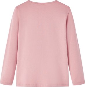 vidaXL Koszulka dziecięca z długimi rękawami, z konikiem, jasny róż, 128 2