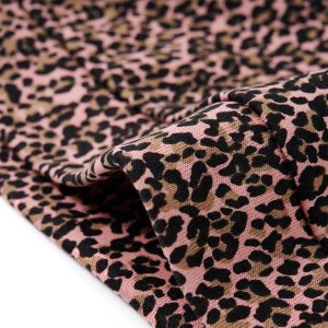 vidaXL Bluza dziecięca w panterkę, subtelny róż, 104 5