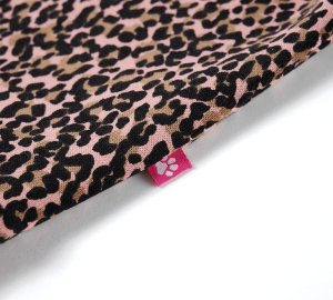 vidaXL Bluza dziecięca w panterkę, subtelny róż, 104 6