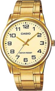 Zegarek Casio Zegarek marki Casio model MTP-V001G kolor Zółty. Akcesoria męski. Sezon: Cały rok NoSize 1