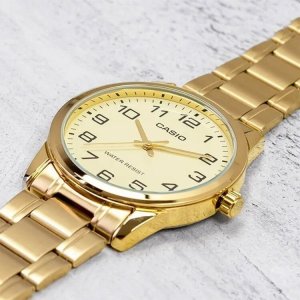 Zegarek Casio Zegarek marki Casio model MTP-V001G kolor Zółty. Akcesoria męski. Sezon: Cały rok NoSize 5