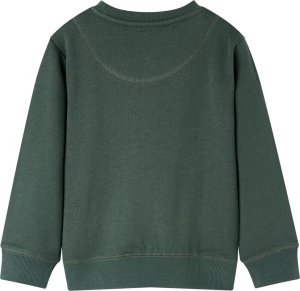 vidaXL Bluza dziecięca z buźką, ciemnozielona, 92 2