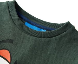 vidaXL Bluza dziecięca z buźką, ciemnozielona, 92 3
