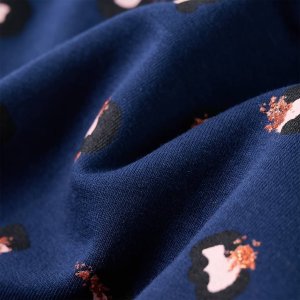 vidaXL Bluza dziecięca z kapturem, w kropki, granatowa, 128 7