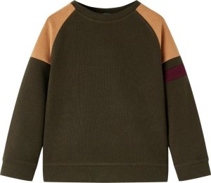 vidaXL Bluza dziecięca, kolor ciemne khaki i camelowy, 104 Lumarko! Lumarko! 1