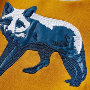 vidaXL Bluza dziecięca z liskiem, kolor ochry, 104 3