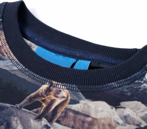 vidaXL Bluza dziecięca, nadruk w niedźwiedzie, granatowa, 116 3