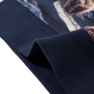 vidaXL Bluza dziecięca, nadruk w niedźwiedzie, granatowa, 116 6