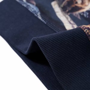 vidaXL Bluza dziecięca, nadruk w niedźwiedzie, granatowa, 140 6