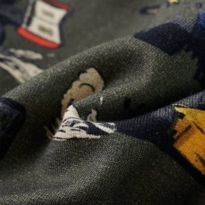 vidaXL Bluza dziecięca, nadruk w wyścigówki, khaki, 140 7