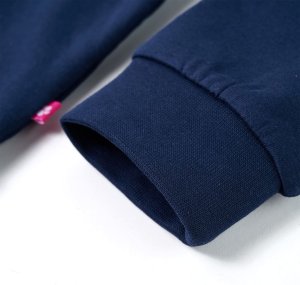 vidaXL Bluza dziecięca, nadruk z motylem, granatowa, 116 5
