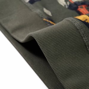 vidaXL Bluza dziecięca, nadruk w wyścigówki, khaki, 92 6