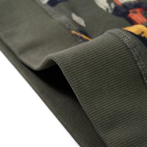 vidaXL Bluza dziecięca, nadruk w wyścigówki, khaki, 128 6