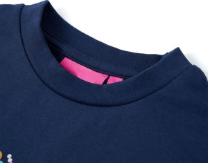 vidaXL Bluza dziecięca, nadruk z motylem, granatowa, 128 3