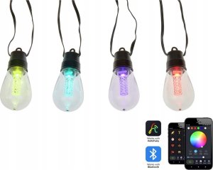 Beliani Girlanda świetlna ogrodowa kolorowa 15 x G40 Smart LED 11.5 m IP 44 ITILLEQ Lumarko! 1