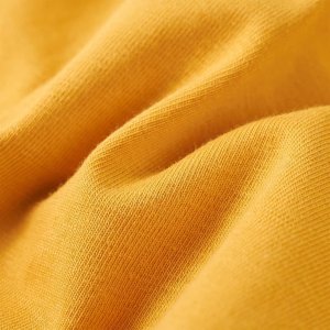 vidaXL Koszulka dziecięca z długimi rękawami, z kwiatkami, ciemna ochra, 104 7