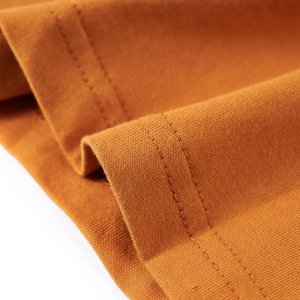 vidaXL Koszulka dziecięca z długimi rękawami, nadruk auta, ciemna ochra, 116 6