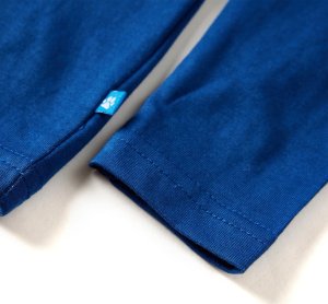 vidaXL Koszulka dziecięca z długimi rękawami, tygrys, ciemnoniebieska, 128 5