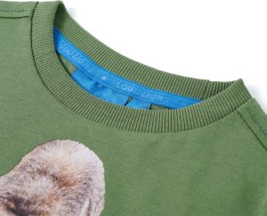 vidaXL Koszulka dziecięca z długimi rękawami, z gorylem, jasne khaki, 104 3