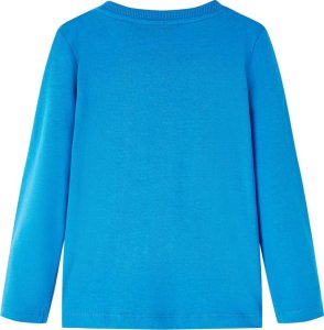 vidaXL Koszulka dziecięca z długimi rękawami, z tygrysem, kobaltowa, 92 2