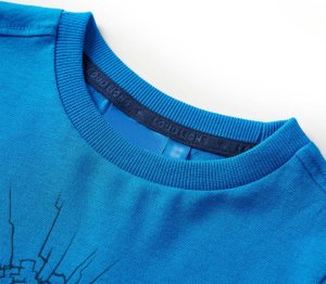 vidaXL Koszulka dziecięca z długimi rękawami, z tygrysem, kobaltowa, 92 3