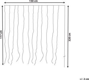 Beliani Kurtyna świetlna kolorowa Smart LED z aplikacją 150 cm KULUSUK 8
