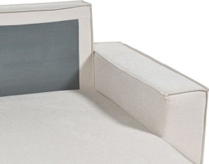 Beliani Narożnik lewostronny rozkładany z pojemnikiem beżowy KARILA 7