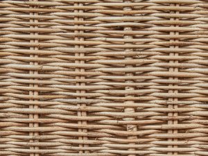 Beliani Półka wisząca rattanowa jasna SAHAB 4