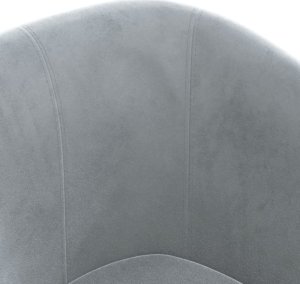 vidaXL Fotel klubowy z podnóżkiem, ciemnoszary, obity aksamitem 6