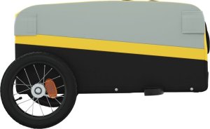 vidaXL Przyczepka rowerowa, czarno-żółty, 30 kg, żelazo 7