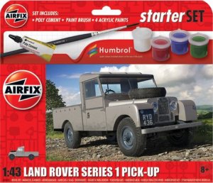 Airfix Samochód Land Rover Pick-Up zestaw z farbami 1