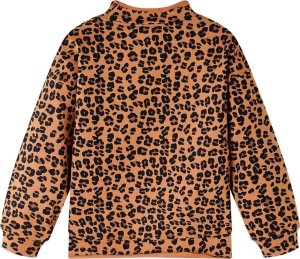 vidaXL Bluza dziecięca w panterkę, jasny koniak, 104 2