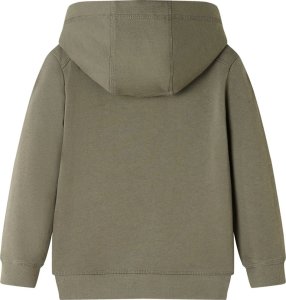 vidaXL Bluza dziecięca z kapturem, z nadrukiem terenówki, khaki, 128 2