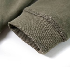 vidaXL Bluza dziecięca z kapturem, z nadrukiem terenówki, khaki, 128 6